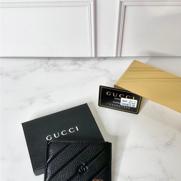 Gucci Other - Gucci Black Textured Leather Wallet